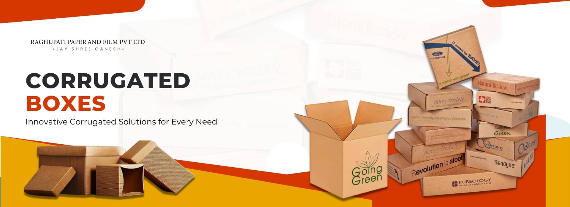 corrugated box banner